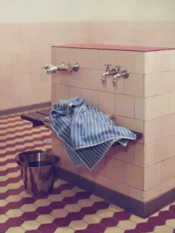 Tekla Kylpypyyhe, Clear Blue Stripes -Frama Myymälämyynti 000003360013 kopier