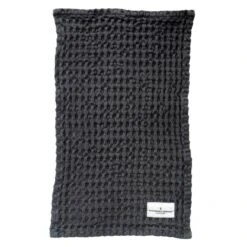 The Organic Company Big Waffle Keittiöliina/pyyhe, Tummanharmaa