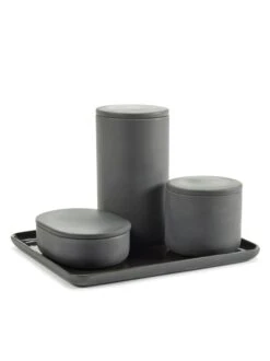 Serax Cose Säilytyspurkki, Ovaali, S, Tummanharmaa -Frama Myymälämyynti B1521003Gs3 1