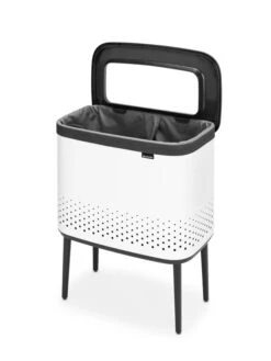 Brabantia Bo Laundry Bin Pyykkikori, 60 L, Valkoinen -Frama Myymälämyynti Bo Laundry Bin 60L Plastic Lid White 8710755200502 Brabantia VS 9