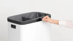 Brabantia Bo Laundry Bin Hi Pyykkikorin Pussi, 2 X 45 L -Frama Myymälämyynti Bo Laundry Bin Bag 2 x 45L Grey 8710755200724 Brabantia VS 2
