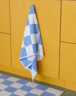 HAY Check Kylpypyyhe, Taivaansininen -Frama Myymälämyynti Check Bath Towel sky blue Check Bath Mat sky blue