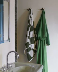 HAY Check Käsipyyhe, Matcha -Frama Myymälämyynti Duo Robe matcha Check Bath Towel matcha