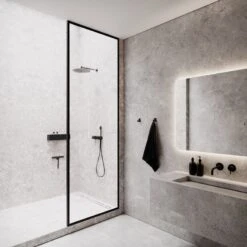 Nichba Bath Shelf 20 Hylly, Musta -Frama Myymälämyynti L100103 8