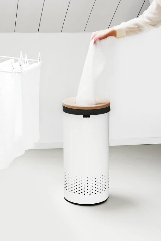 Brabantia Pyykkikori 35L, Valkoinen - Korkkikansi 6 Brabantia Pyykkikori 35L, Valkoinen - Korkkikansi - Image 4