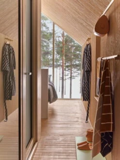 Marimekko Liuske Kosmetiikkalaukku, Nahka -Frama Myymälämyynti MM 214 210669 interioor kalasaaski kylpytakki VS