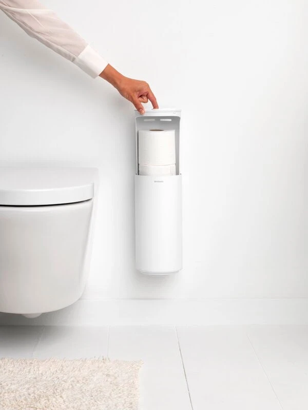 Brabantia MindSet WC-paperin Säilytysteline, Mineral Fresh White 5 Brabantia MindSet WC-paperin Säilytysteline, Mineral Fresh White - Image 4