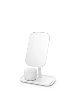 Brabantia ReNew Pöytäpeili, Valkoinen -Frama Myymälämyynti Mirror Renew with Storage Tray White 8710755280726 Brabantia 300dpi 5155x6772px 6 NR 22015