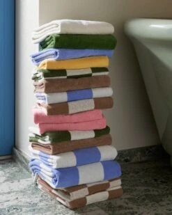 HAY Check Käsipyyhe, Matcha -Frama Myymälämyynti Mono Hand Towel family Check Hand Towel family Check Bath Towel family 3
