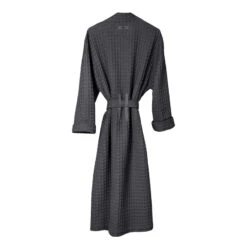 The Organic Company Big Waffle Kylpytakki, Tummanharmaa -Frama Myymälämyynti Organic Company Big Waffle Bathrobe Dark Grey Hanging 02