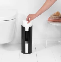 Brabantia ReNew WC-rullateline, Musta -Frama Myymälämyynti ReNew Toilet Roll Dispenser Matt Black 8710755280504 Brabantia 300dpi 4600x4639px 6 NR 20132