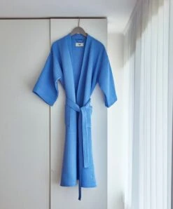 HAY Waffle Kylpytakki, One Size, Taivaansininen -Frama Myymälämyynti Waffle Bathrobe sky blue 01