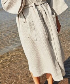 HAY Waffle Kylpytakki, One Size, Harmaa -Frama Myymälämyynti Waffle Bathrobe grey 02