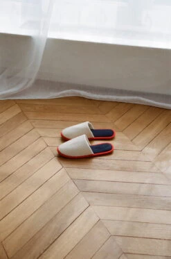 HAY Waffle Tossut, One Size, Cream Multi -Frama Myymälämyynti Waffle Multi Slippers cream multi 02