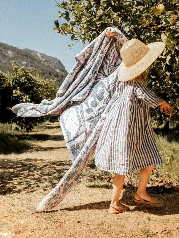 Lapuan Kankurit Villiyrtit Jättipyyhe, Roosa - Petroli 8 Lapuan Kankurit Villiyrtit Jättipyyhe, Roosa - Petroli - Image 6