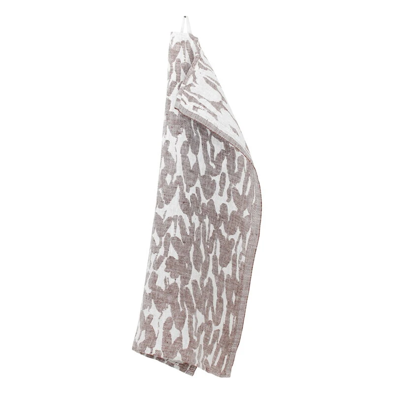 Lapuan Kankurit Jäkälä Käsipyyhe, Valkoinen - Ruskea 3 Lapuan Kankurit Jäkälä Käsipyyhe, Valkoinen - Ruskea