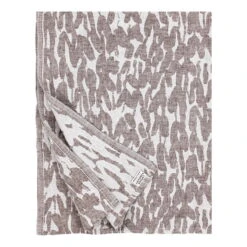 Lapuan Kankurit Jäkälä Jättipyyhe, Valkoinen - Ruskea