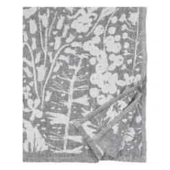 Lapuan Kankurit Villiyrtit Jättipyyhe, Musta - Pellava