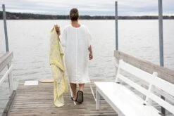 Lapuan Kankurit Villiyrtit Kylpypyyhe, Keltainen - Pellava -Frama Myymälämyynti lapuankankurit villiyrtit towel yellow linen 6